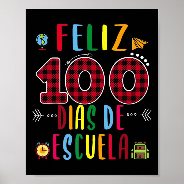 100 dias de la Escuela tre dagar skoltid Poster (Framsidan)