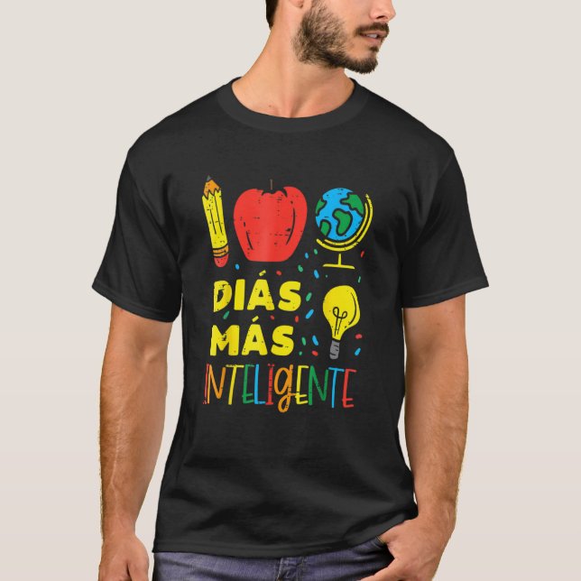 100 Dias Mas Inteligente 100 dagar Spanska teatern T Shirt (Framsida)