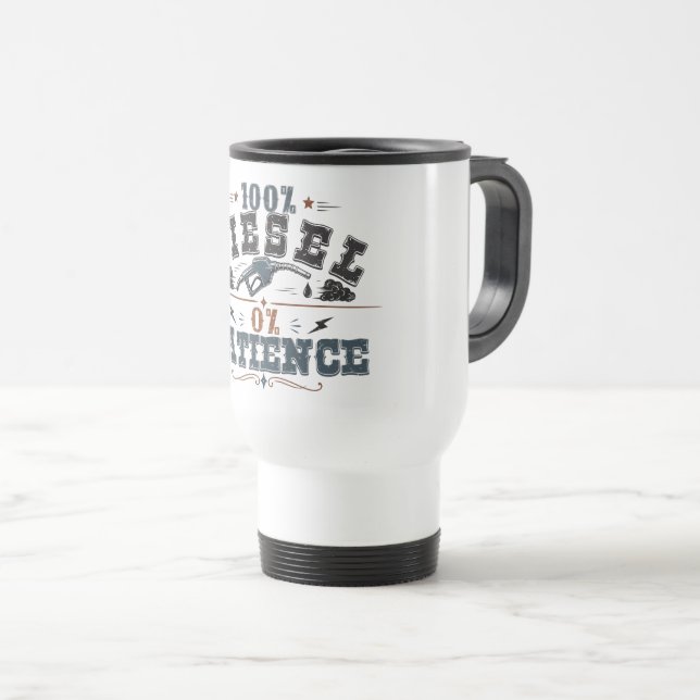 100% Diesel 0% Patience Vintage Graphic Resemugg (Framsida höger)
