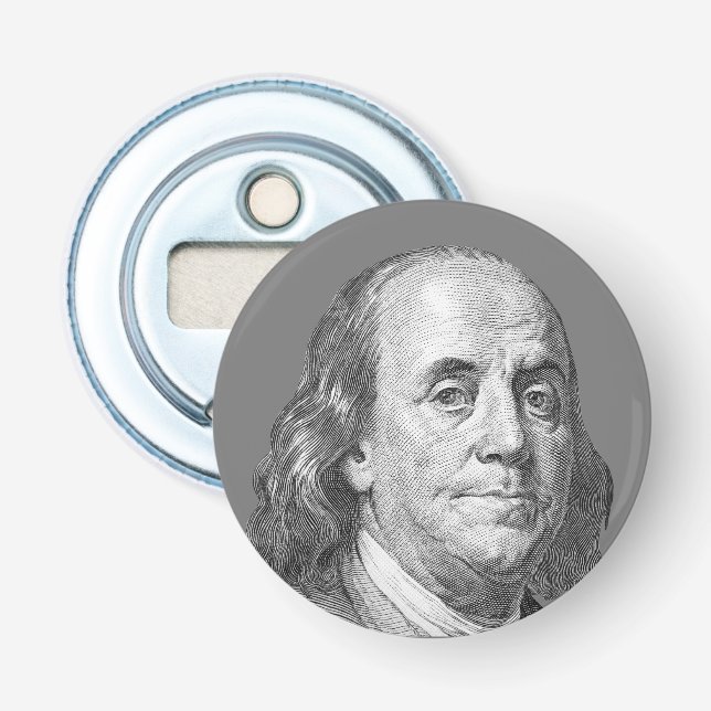 100 dollar, Benjamin Franklin Flasköppnare (Framsidan)
