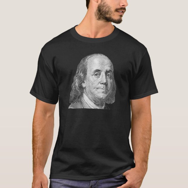 100 dollar, Benjamin Franklin T Shirt (Framsida)
