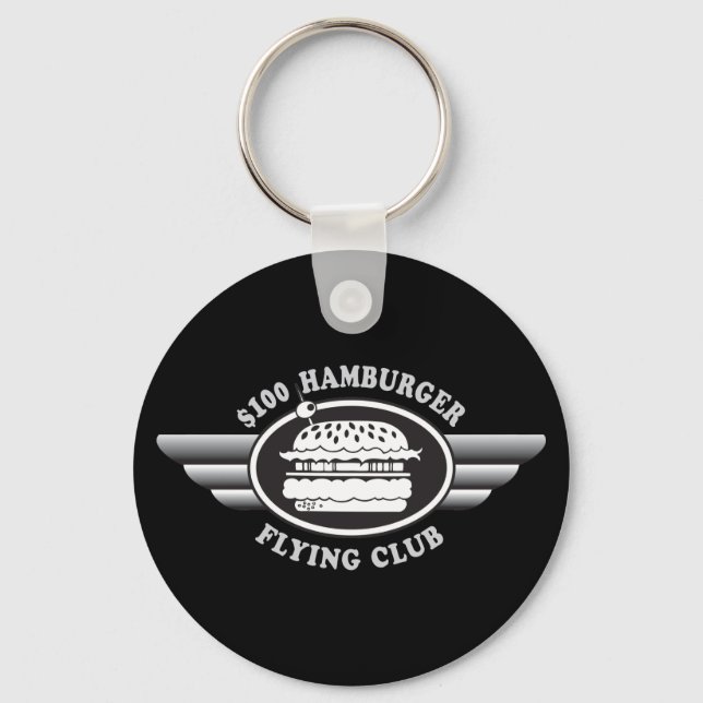 100 dollar Hamburger - Flygande Klubb Nyckelring (Framsida)