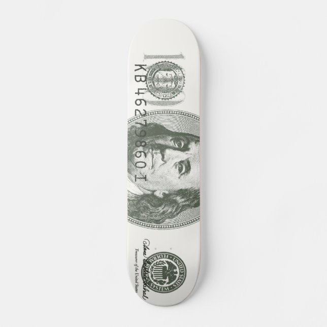 100 dollar räkningSkateboard Mini Skateboard Bräda 18,5 Cm (Framsida)