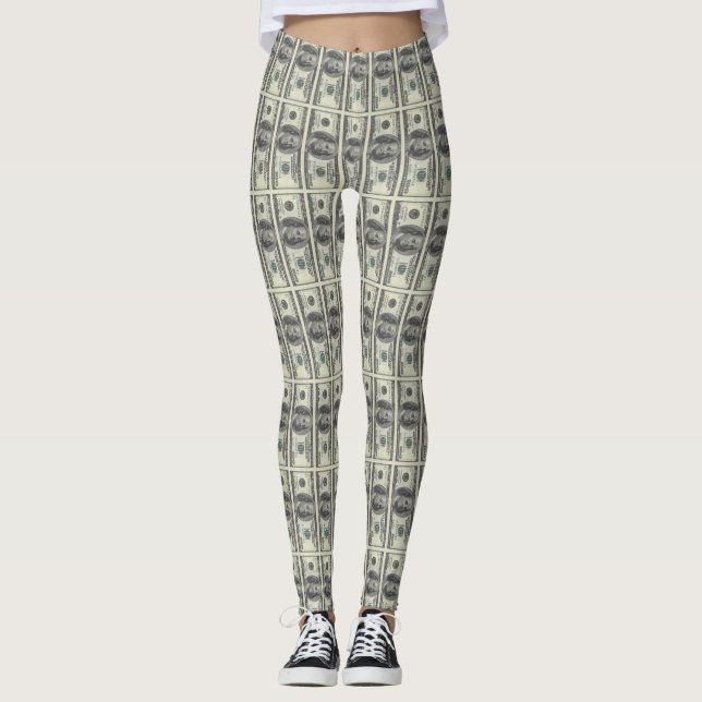 100 dollarräkningar leggings (Framsida)