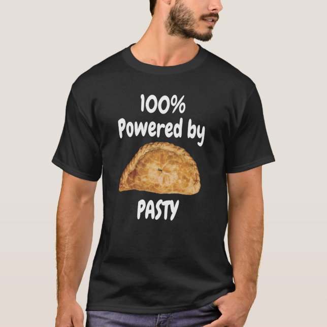 100 % driven av PASTY Cornwall Cornish T Shirt (Framsida)