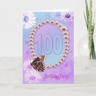 100:e bithday-inbjudan inbjudan