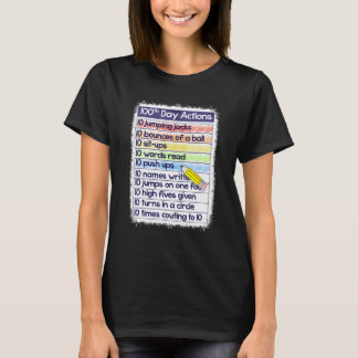 100:e dagen Aktiviteter Lärare 100 Dagar på Skolan T Shirt