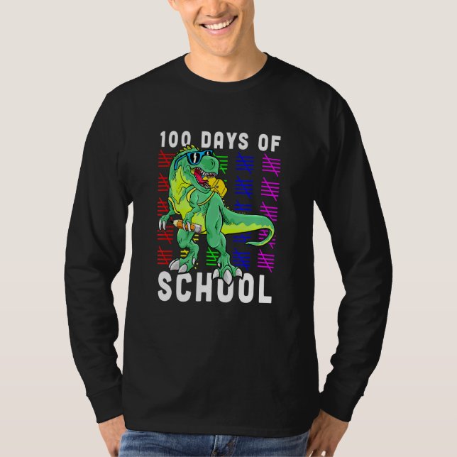 100:e dagen för skolavräkning för kvinnliga lärare t shirt (Framsida)