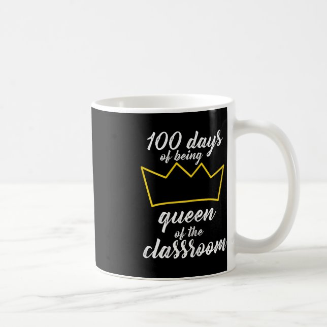 100:e dagen för skoldesign för lärare och elever kaffemugg (Höger)