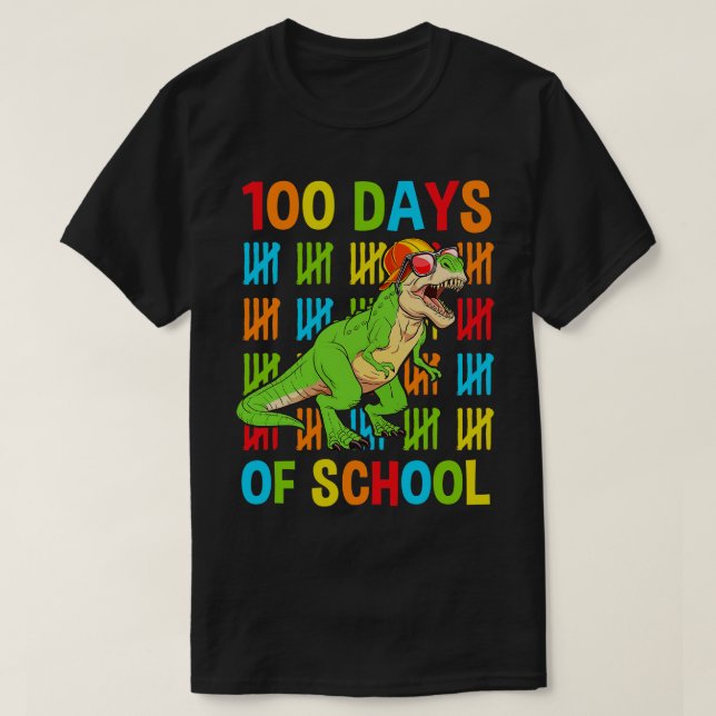 100:e dagen för skoldoktor TRex Ungdom T Shirt (Design framsida)