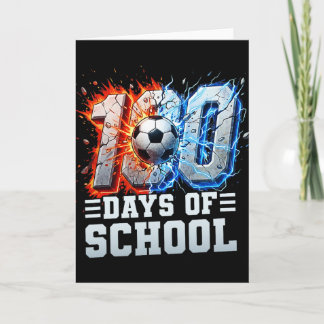 100:e dagen fotbollsskola för pojkar 100 dagar på kort