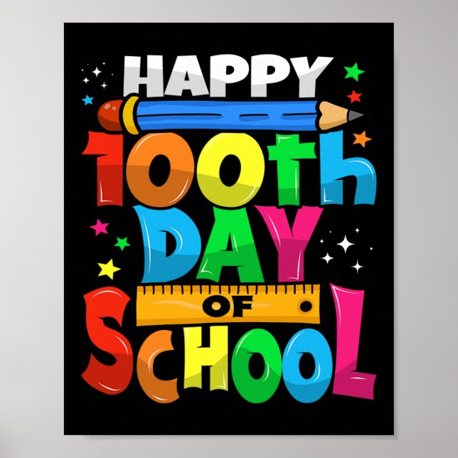 100:e dagen i skolan 100 dagar 100 dagar i skolan  poster (Framsidan)