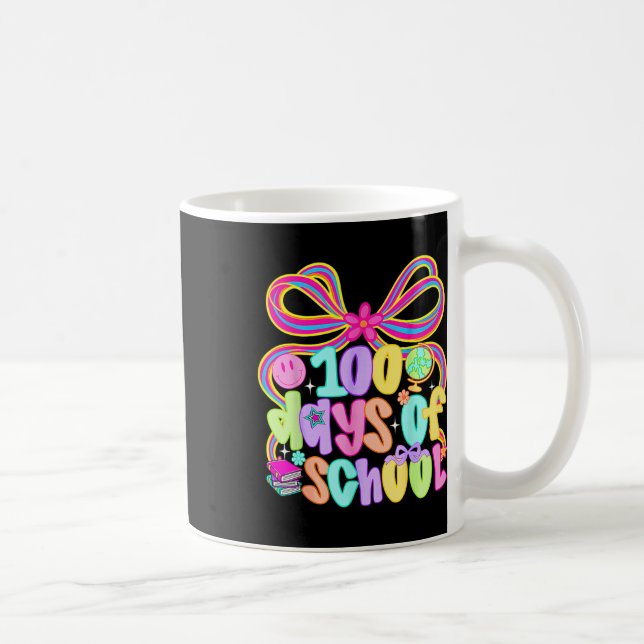 100:e dagen i skolan 100 dagar lärare Coquette Bow Kaffemugg (Höger)