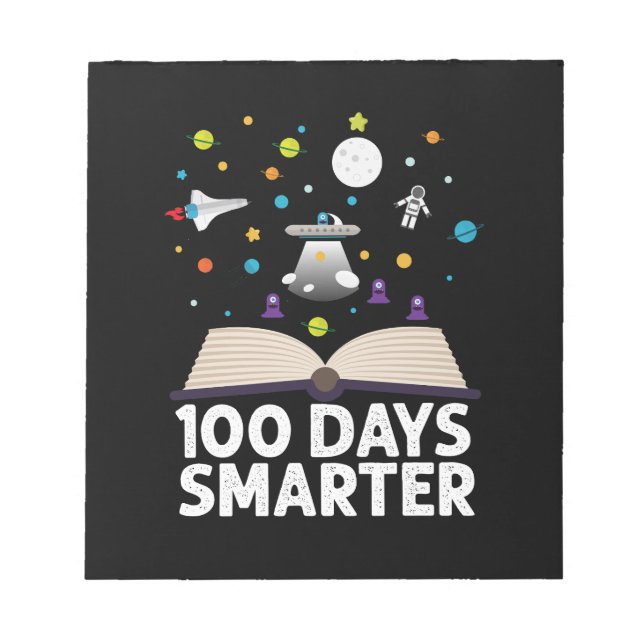 100:e dagen i skolan 100 dagar smartare böcker Rym Anteckningsblock (Framsida)