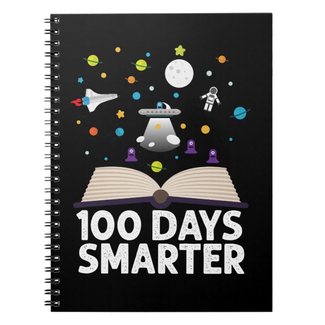100:e dagen i skolan 100 dagar smartare böcker Rym Anteckningsbok (Framsidan)