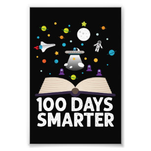 100:e dagen i skolan 100 dagar smartare böcker Rym Fototryck