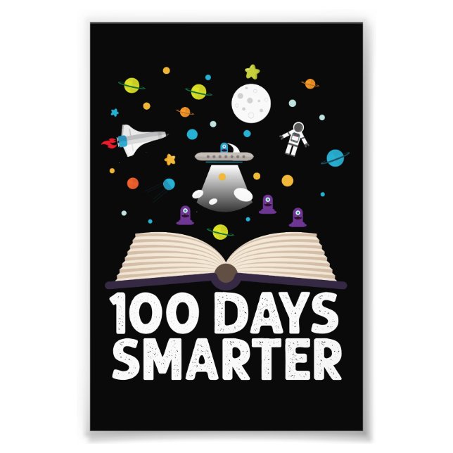 100:e dagen i skolan 100 dagar smartare böcker Rym Fototryck (Framsidan)
