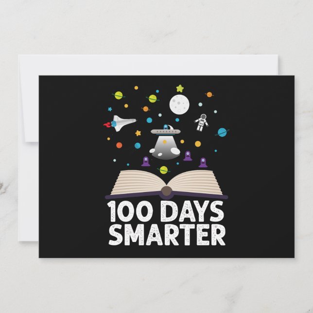 100:e dagen i skolan 100 dagar smartare böcker Rym Inbjudningar (Framsida)
