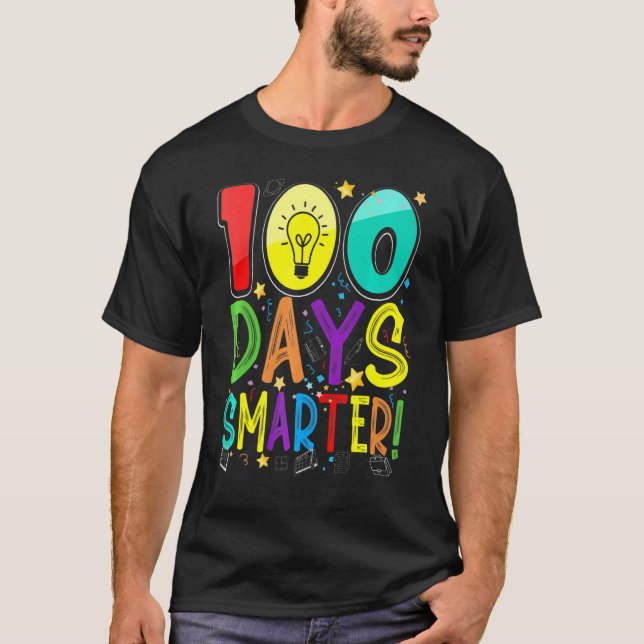 100:e dagen i skolan 100 dagar smartare lärare ele t shirt (Framsida)
