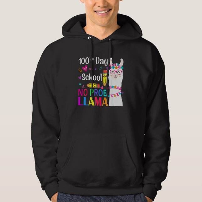100:e dagen i skolan lärare elev 100 dagar smart hoodie (Framsida)