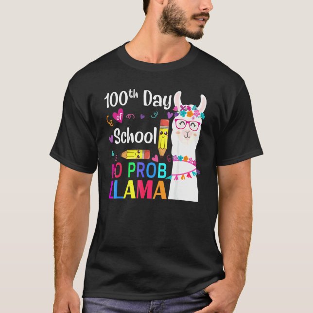 100:e dagen i skolan lärare elev 100 dagar smart t shirt (Framsida)