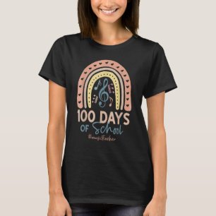 100:e dagen i skolan Musiklärare 100 dagar musik R T Shirt