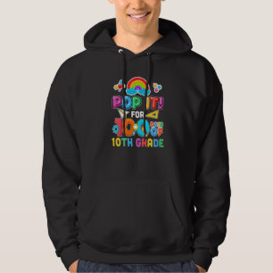 100:e dagen i skolan Pop It 100 dagar av 10:e klas Hoodie
