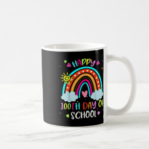100:e dagen i skolan regnbåge Lycka till 100 dagar Kaffemugg