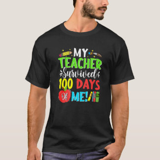 100:e dagen Skolbarn Min lärare överlevde 100 T Shirt