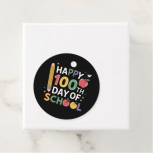 100:e dagen skollärare Glad 100 dagar Gåvor Etiketter