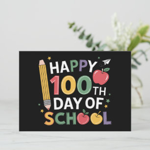 100:e dagen skollärare Glad 100 dagar Inbjudningar