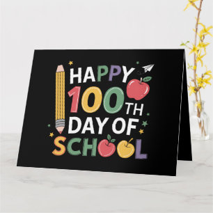 100:e dagen skollärare Glad 100 dagar Kort