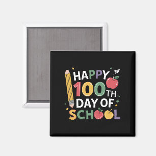 100:e dagen skollärare Glad 100 dagar Magnet