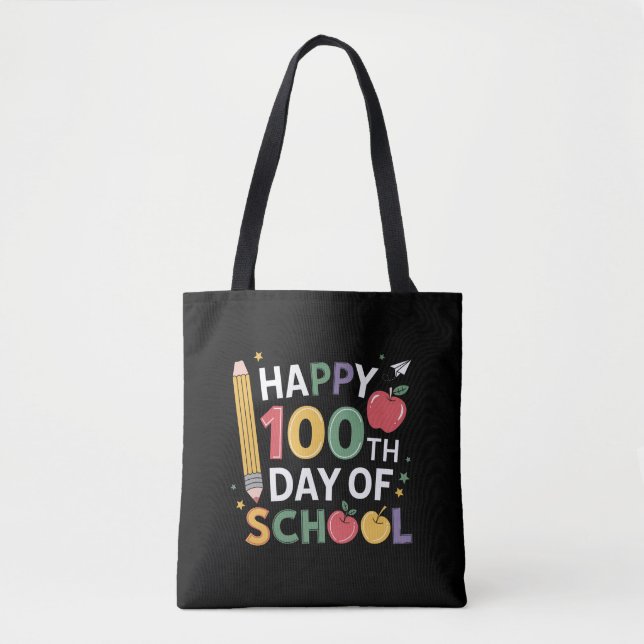 100:e dagen skollärare Glad 100 dagar Tygkasse (Framsida)