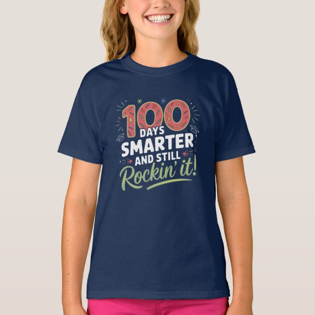 100:e dagens skoltröja t shirt (Framsida)