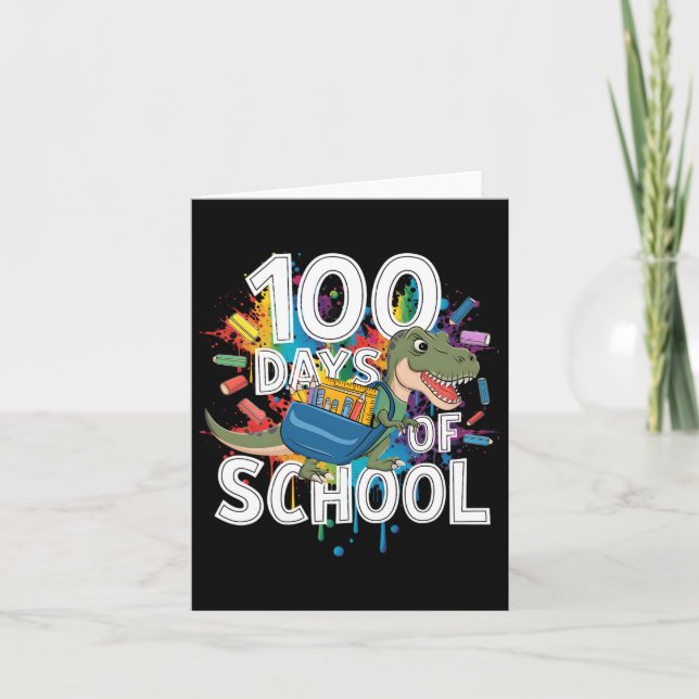 100:e dagstidningen Funny Outfit Teacher&amp; Stud Kort (Framsida)