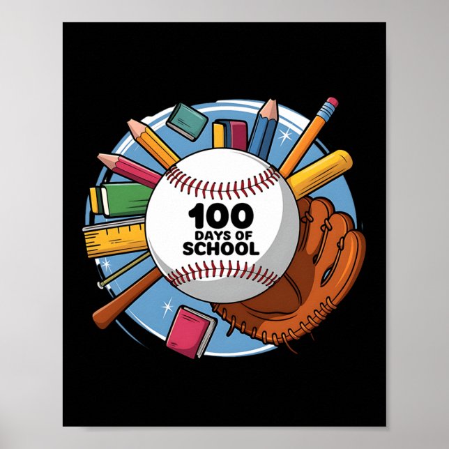 100:e dagstidningen Funny Outfit Teacher&amp; Stud Poster (Framsidan)