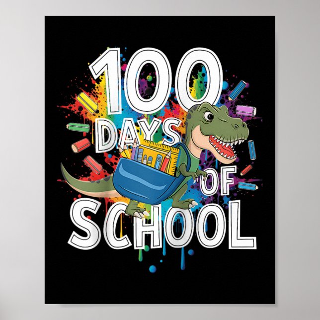 100:e dagstidningen Funny Outfit Teacher&amp; Stud Poster (Framsidan)