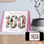 100:e födelsedag nummer 100 Utsticksfoto Kort<br><div class="desc">Säg Grattis på födelsedagen till någon speciell med ett unikt fotokort. Fotomallen är konfigurerad så att du kan lägga till dina foton och arbeta uppifrån på varje nummer. Du kan också redigera namn från mormor, till nana, mamma, underbar grammi eller en persons namn - spelar ingen roll du vill ha....</div>