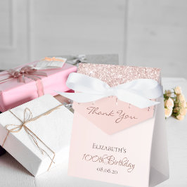 100:e födelsedag ro guld rosa droppar tack vare di presentaskar