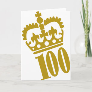 100:e födelsedagen - antal - hundra kort