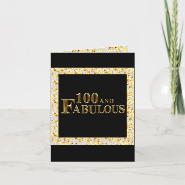 100:e födelsedagen helgkort (Framsida)