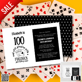 100:e födelsedagen Inbjudan Game Night Manar Kvinn