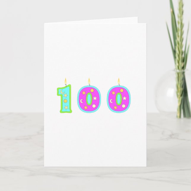 100:e födelsedagen kort (Framsida)