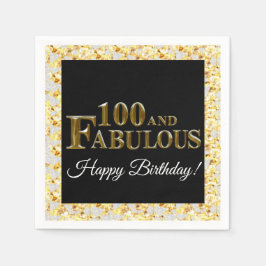 100:e födelsedagen pappersservett