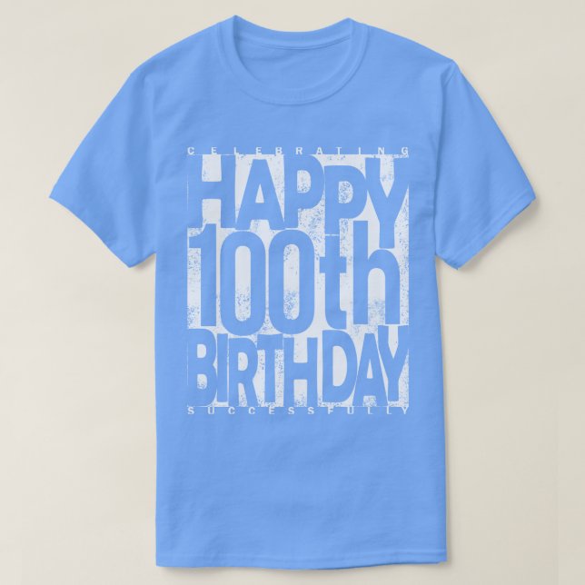 100:e födelsedagen t shirt (Design framsida)