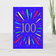 100:e födelsedagsexplosionskort