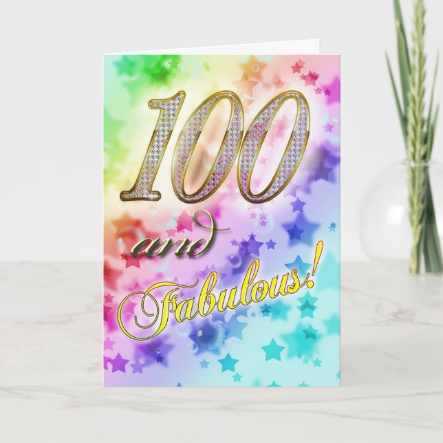 100:e Födelsedagsfest inbjudan (Framsida)