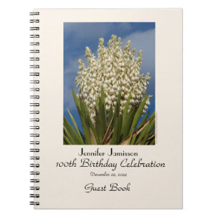 100:e Födelsedagsfesten Guest Bok, Blooming Yucca Anteckningsbok