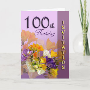 100:e födelsedagsinbjudan inbjudan
